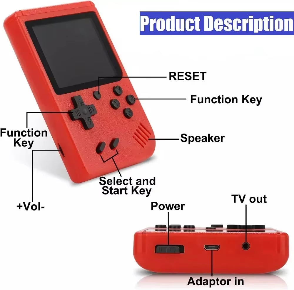 Retro Portable Mini Handheld Video Game Console