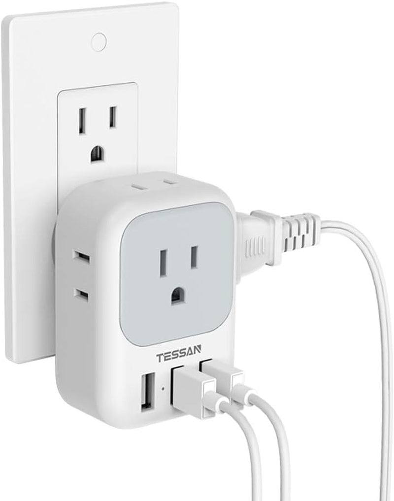 USB Charger Block, Wall Plug Adapter 