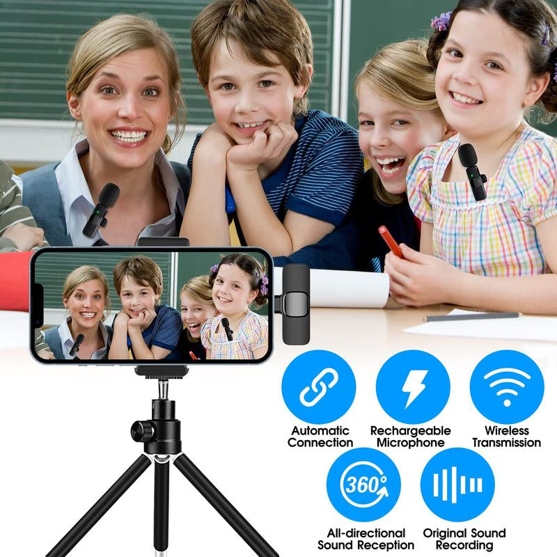 2 Pack Professional Wireless Mini Microphone